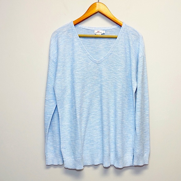 Vineyard Vines Sweaters - Vineyard Vines | Knit V Neck Cotton Sweater Large